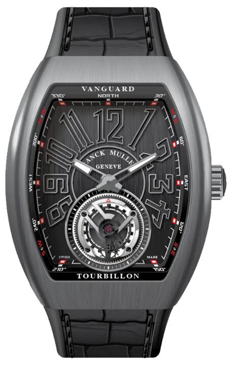 Review Franck Muller Vanguard Tourbillon Brushed Titanium Replica Watch V 41 T BR (NR) TT (NR.NR TT BR)